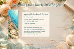 Shell and Jellyfish Printable Bookmarks Product Image 5