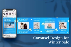 Winter Sale Instagram Carousel &amp; Canva Template Product Image 4
