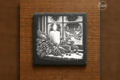 The Candle at Winterglass Classic Christmas Laser Engraving Product Image 6