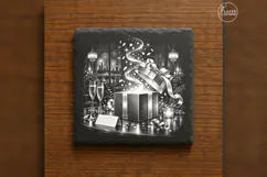 The Midnight Gift New Year Celebration Laser Engraving PNG Product Image 6