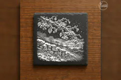 The Frostberry Bough Winter Nature Laser Engraving PNG Product Image 6