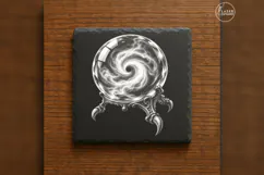 The Glass Oracle Witchcraft Laser Engraving PNG Product Image 6