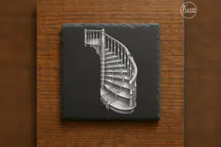The Endless Stair Haunted House Laser Engraving PNG Product Image 6