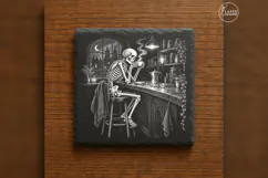 The Afterlife Espresso Gothic Skeleton Laser Engraving PNG Product Image 6