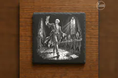 The Grand Toast Gothic Skeleton Laser Engraving PNG Product Image 6