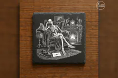The Velvet Host Gothic Skeleton Laser Engraving PNG Product Image 6