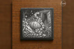 The Rootcellar Coil Gothic Animal Laser Engraving PNG Product Image 6