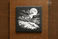 Moonridge Hart Reindeer Forest Christmas Laser PNG Product Image 1