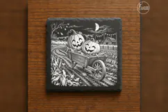 The Harvest Best Friends Cute Spooky Halloween Engraving PNG Product Image 6
