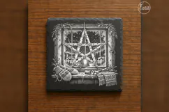 The Window Star of Twigs Christmas Laser Engraving PNG Product Image 6