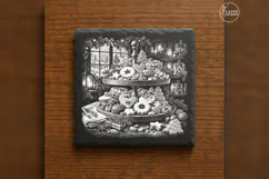 The Confectioner's Christmas Tray Christmas Engraving PNG Product Image 6