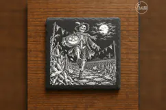 The Harvest Procession Gothic Skeleton Laser Engraving PNG Product Image 1