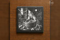 The Apple-Bobbing Party Vintage Halloween Laser Engraving PN Product Image 6