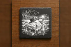 The Thawing Garden Farewell Laser Engraving PNG Product Image 6