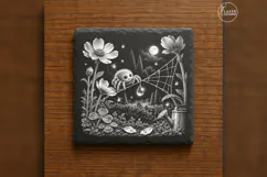 The Dewdrop Weaver Cute Spooky Halloween Engraving PNG Product Image 1