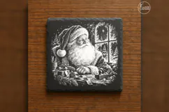 Northstar Portrait Santa Christmas Laser Engraving PNG Product Image 6