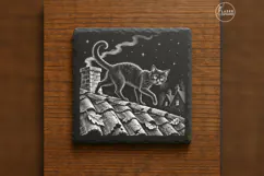 The Chimney Prowler Vintage Halloween Laser Engraving PNG Product Image 6