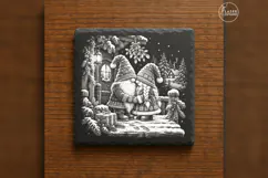 Mistletoe Gnome Sweethearts Laser Engraving PNG Product Image 6