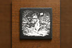 The Snowpost Messenger Laser Engraving PNG Product Image 6