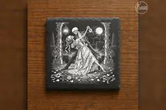 The Lantern Waltz Gothic Skeleton Laser Engraving PNG Product Image 6