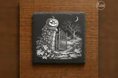 The Gatekeeper Grin Pumpkin Halloween Laser Engraving PNG Product Image 6