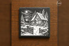 The Lanternsnow Cottage Christmas Village Laser Engraving PN Product Image 6