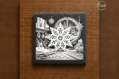 Papercut Snowflake Workshop Christmas Laser Engraving PNG Product Image 1