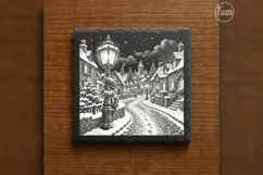 The Lantern Lane Christmas Village Laser Engraving PNG Product Image 6