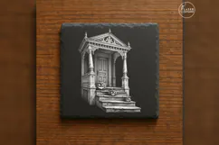 The Lanternless Porch Haunted House Laser Engraving PNG Product Image 6