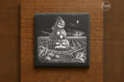 The Harvest Totem Pumpkin Halloween Laser Engraving PNG Product Image 6