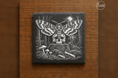 The Final Wingbeat Gothic Halloween Laser Engraving PNG Product Image 6