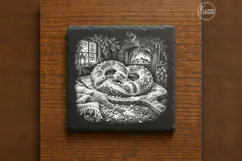 Salted Christmas Pretzel Winter Baking Engraving PNG Product Image 6