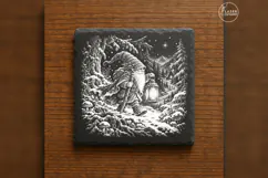 Lantern Keeper Forest Path Christmas Laser Engraving PNG Product Image 6