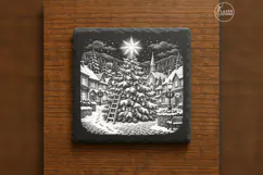 The Crown of Starlight Classic Christmas Laser Engraving PNG Product Image 6