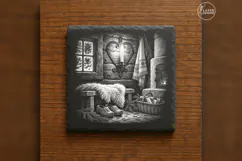 The Hearthwall Candle Nordic Christmas Laser Engraving PNG Product Image 6