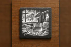 The Honey Dipper Drop Winter Drink Laser Engraving PNG Product Image 6