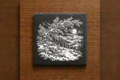The Juniper Moonpath Laser Engraving PNG Product Image 6