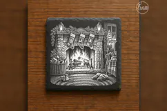 The Stocking Hearth Classic Christmas Laser Engraving PNG Product Image 6