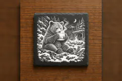The Bear's Big Winter Mug Winter Drink Laser Engraving PNG Product Image 6