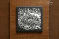 Forager's Winter Wreath Winter Laser Engraving PNG Product Image 6