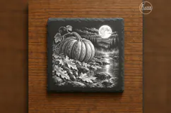 The Moonvine Offering Pumpkin Halloween Laser Engraving PNG Product Image 6