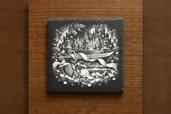 The Ribbon-Bound Saber Christmas Laser Engraving PNG Product Image 6