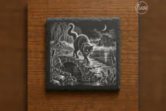 The Marshbridge Familiar Gothic Animal Laser Engraving PNG Product Image 6