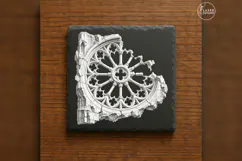 The Rose of Ruin Gothic Laser Engraving PNG Product Image 6