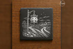 The Crossroads Lantern Vintage Halloween Laser Engraving PNG Product Image 6