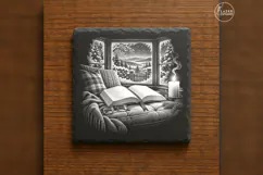 Lamplit Chapter Winter Christmas Laser Engraving PNG Product Image 6
