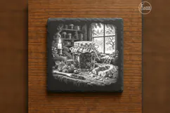 Christmas Pantry Jam Winter Baking Laser Engraving PNG Product Image 6