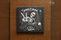 The Phantom Snapshot Gothic Skeleton Laser Engraving PNG Product Image 6