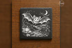The Lanternwing Smile Cute Spooky Halloween Engraving PNG Product Image 6