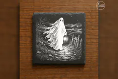 The Lantern Visitor Vintage Halloween Laser Engraving PNG Product Image 1